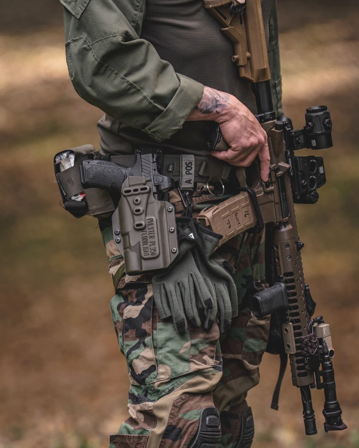 Field kit in use