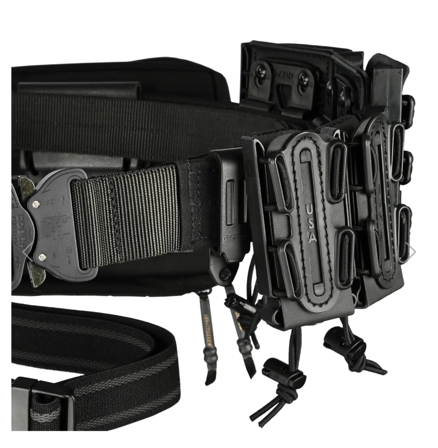 Black equipment belt