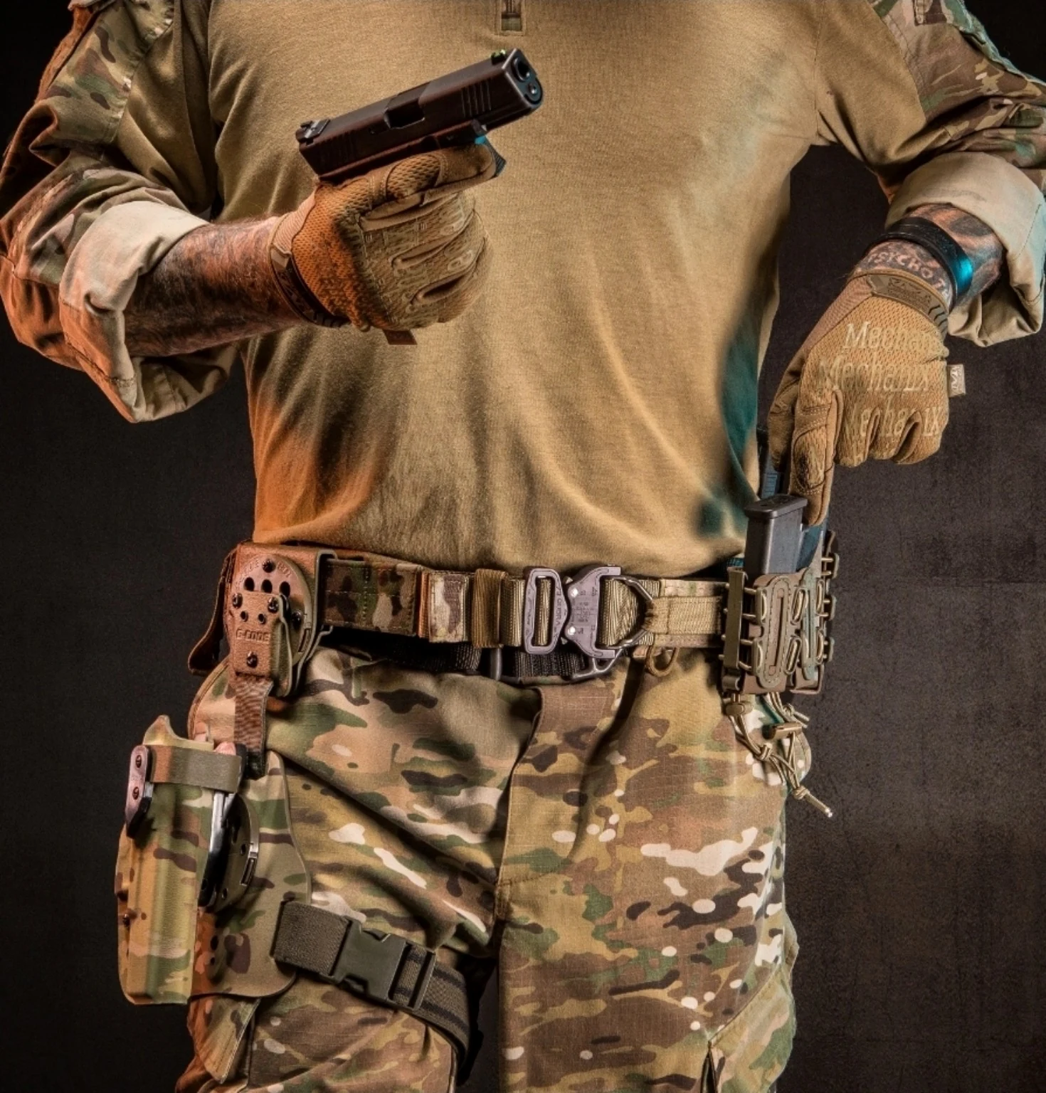 Field belt in use