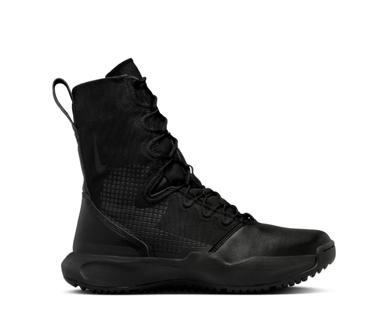 Black tactical boot